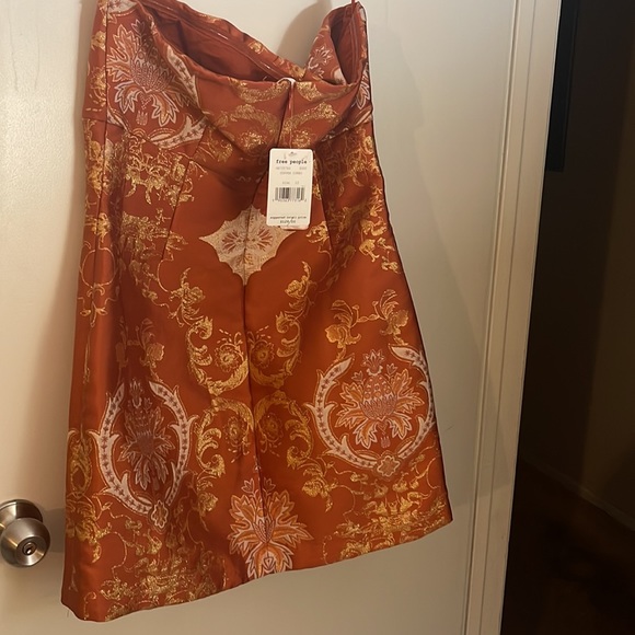 FREEPEOPLE COPPER COMBO STRAPLESS DRESS NEW W TAGS SIZE 12 - Picture 5 of 7